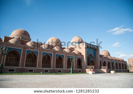 Imamzadeh Mausoleum - a sacred place is located 7 km northward to Ganja the second biggest city of Azerbaijan Royalty-Free Stock Photo #1281285232