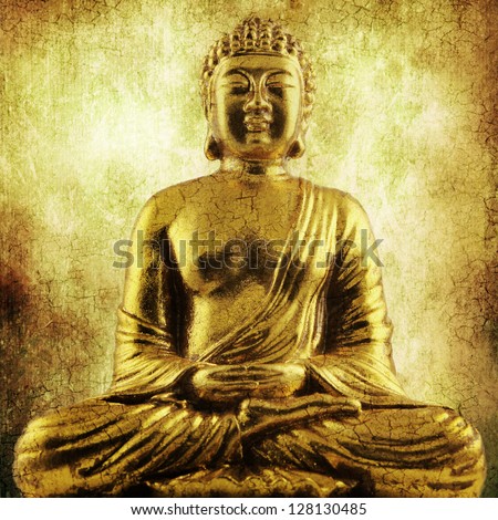 golden sitting buddha