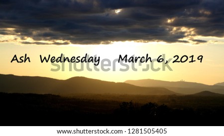 2019 Ash Wednesday date sunset landscape picture