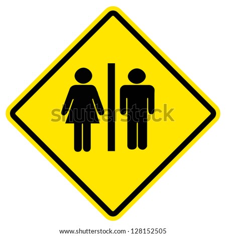 icon toilet, Man & Woman, vector illustration
