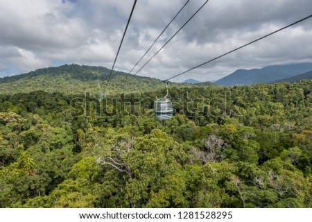 Kuranda Sky Rail Rainforest Cableway, Kuranda, Australia’s World Heritage listed tropical rainforest  Royalty-Free Stock Photo #1281528295