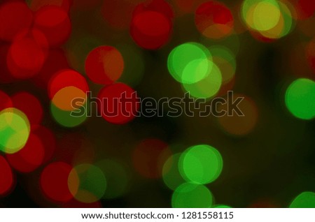 red and green bokeh light background