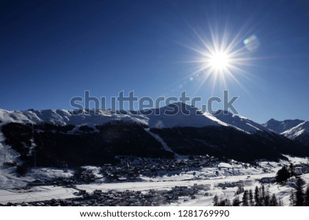 Mountain with snow