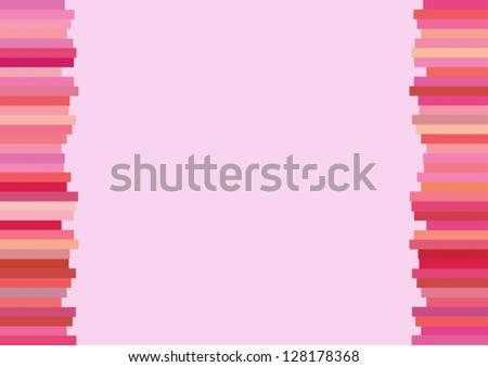 An Illustration of Multi Shade of Horizontal Pink Lines Modern Background with Copy Space for Text Decorated