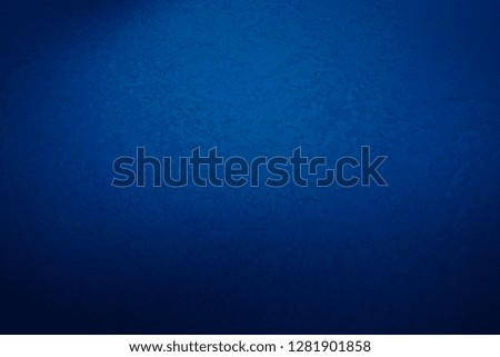 Classic blue texture for designer background. Illuminated wall. Rough surface. Raster image. Elegant backdrop.
