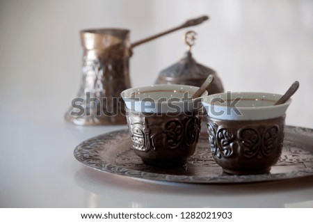Traditional tea or coffee set