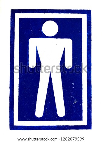 Men toilet signs, Toilet Sign for boys at the entrance to a public toilet, Toilet icons,men's bathroom sign