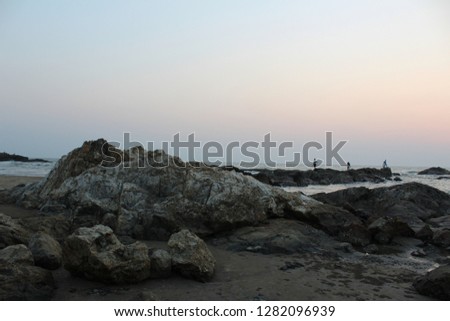 Sea and rocks.
