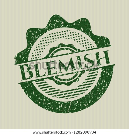 Green Blemish distressed rubber grunge texture stamp