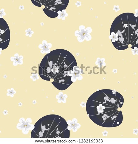 Monochrome exotic seamless pattern with tropical flowers and leaves. Hibiscus flowers.