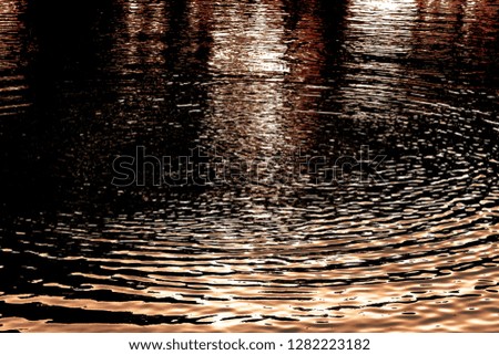 Reflections in the surface of water 