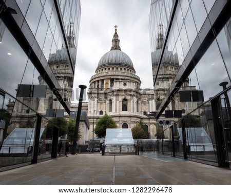 Modern and old architecture in London, UK