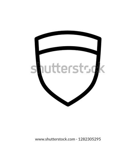 Shield, protect, security safety, defend. Editable vector stroke 500x500 Pixel