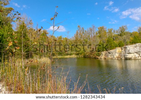 Lake at Klondike Park in Augusta Missouri