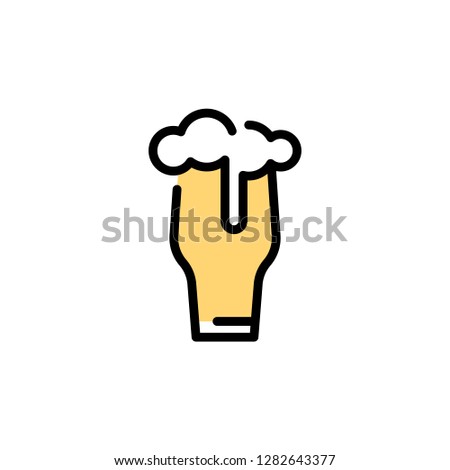 Bar, pub and beverage icon. Single high quality bar, pub and beverage related icon. Isolated bar, pub and beverage symbols in white background. Graphic icons element

