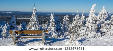 Panoramic winter landscape