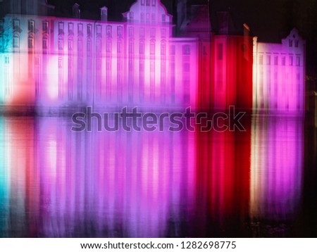 Abstract Image of an illuminated castle