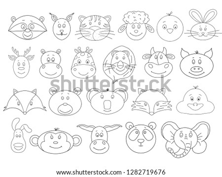 Vector illustration of different animals