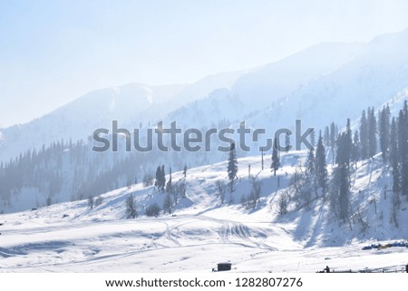 the pictures where clicked in gulmarg Kashmir. which is a tourist place 