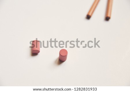 rubber pencil stationary