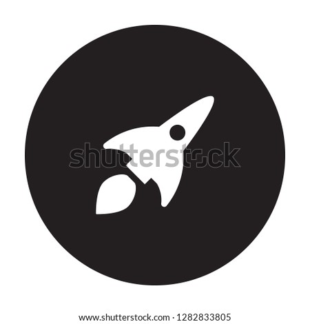 Rocket icon. vector rocket. Simple sign illustration. rocket symbol design. Can be used for web, print and mobile