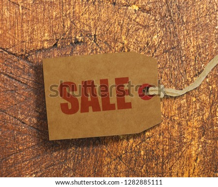 Sale price tag
