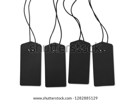 Price tags isolated on white