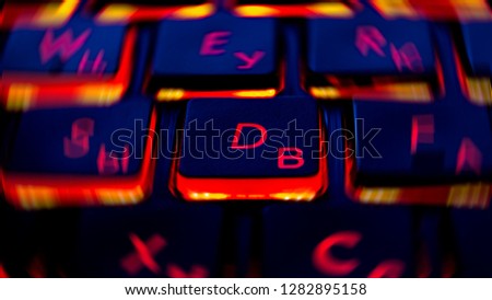 Keyboard key "D"