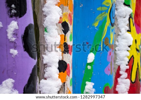 Colorful abstract cartoon background. Bright vivid colors.