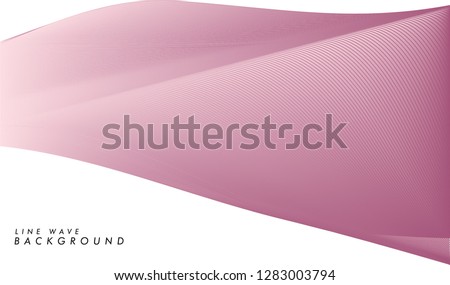modern abstract pink line wave background