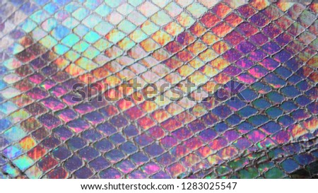 reflection iridescent holographic background pattern texture mermaidunicorn fantasy background concept Holographic surface wrinkled foil pastel. Real Hologram Background of wrinkled abstract stock
