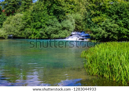 Waterfalls in the rivers Slunj and Koran. Croatia.