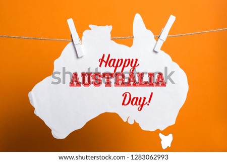  January 26 with a Happy Australia Day card