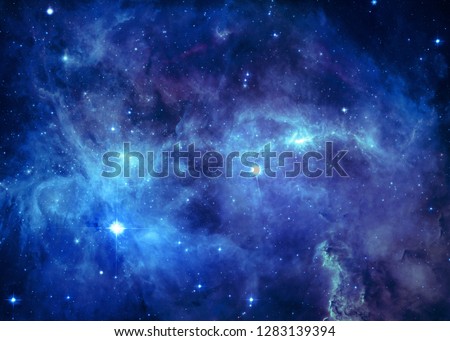 Plasma Galaxy - Elements of this Image Furnished by NASA