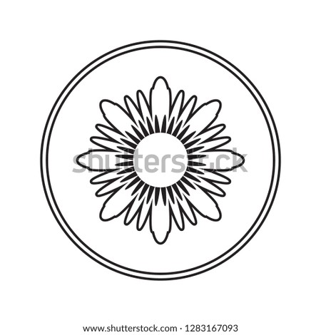 flower icon. Element of cyber security for mobile concept and web apps icon. Thin line icon for website design and development, app development