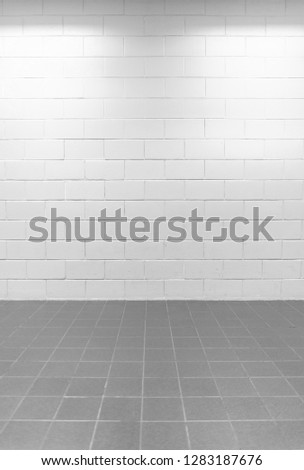 Seamless brick texture background, copy space.