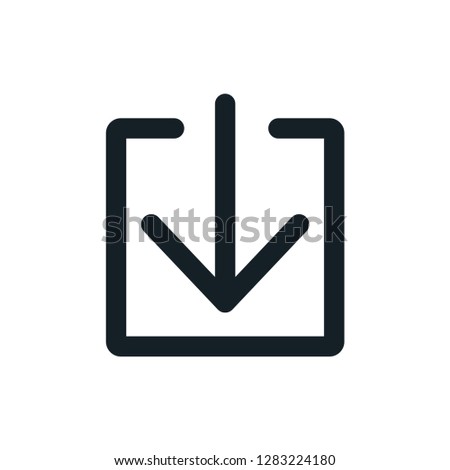 Download icon vector flat style trendy
