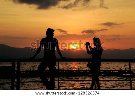   silhouette of Thailand