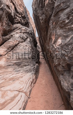 walking through the calico cliffs of red rock canyon