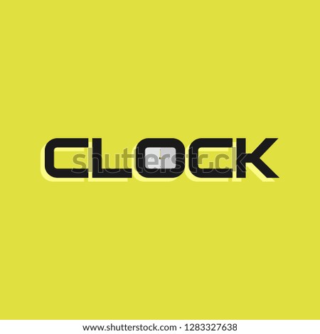clock logo design illustration
