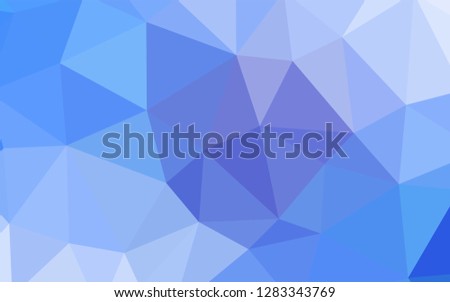 Light BLUE vector triangle mosaic template. Colorful illustration in abstract style with triangles. Pattern for a brand book's backdrop.