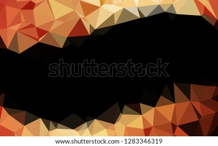 Light Red, Yellow vector shining triangular template. Glitter abstract illustration with an elegant design. Completely new design for your business.