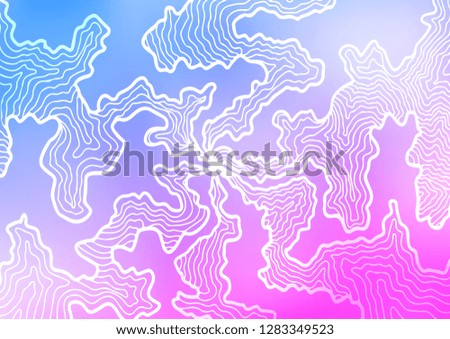 Light Pink, Blue vector template with bent lines. Creative geometric illustration in marble style with gradient. Marble design for your web site.