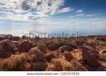 View of the bay, Antelope island