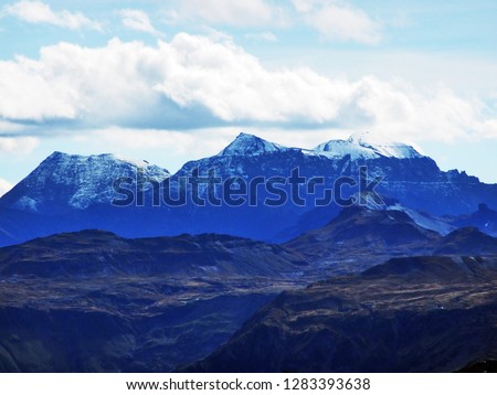 Panoramic view from the top of Frümsel (Fruemsel or Frumsel) in the Churfirsten mountain range - Canton of St. Gallen, Switzerland