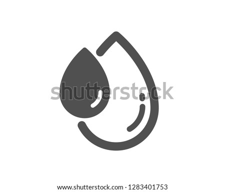 Oil drop icon. Hair care serum sign. Quality design element. Classic style icon. Vector Royalty-Free Stock Photo #1283401753