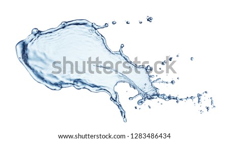 pure splash isolated on white background