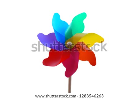 windmill toy isolated on white background