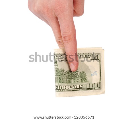 Bribe concept isolated on white