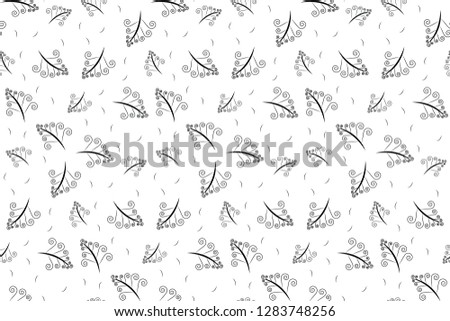 seamless pattern with graphics leaves. Perfect for wallpaper, gift paper, web page, background, vector ,illustration